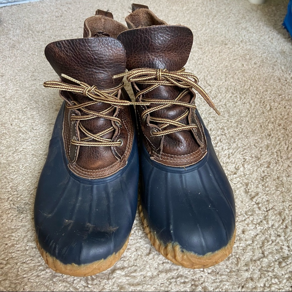 Vintage Eddie Bauer Duck Boots Blue